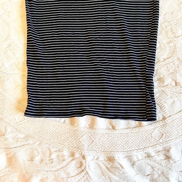 Like-New Bodycon Black & White Striped Dress - Picture 2 of 5